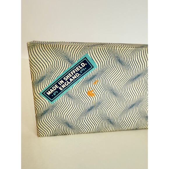 Vintage Silverplated Salad Serving Spoon & Fork 9" Raised Fruit Design England - Picture 5 of 7